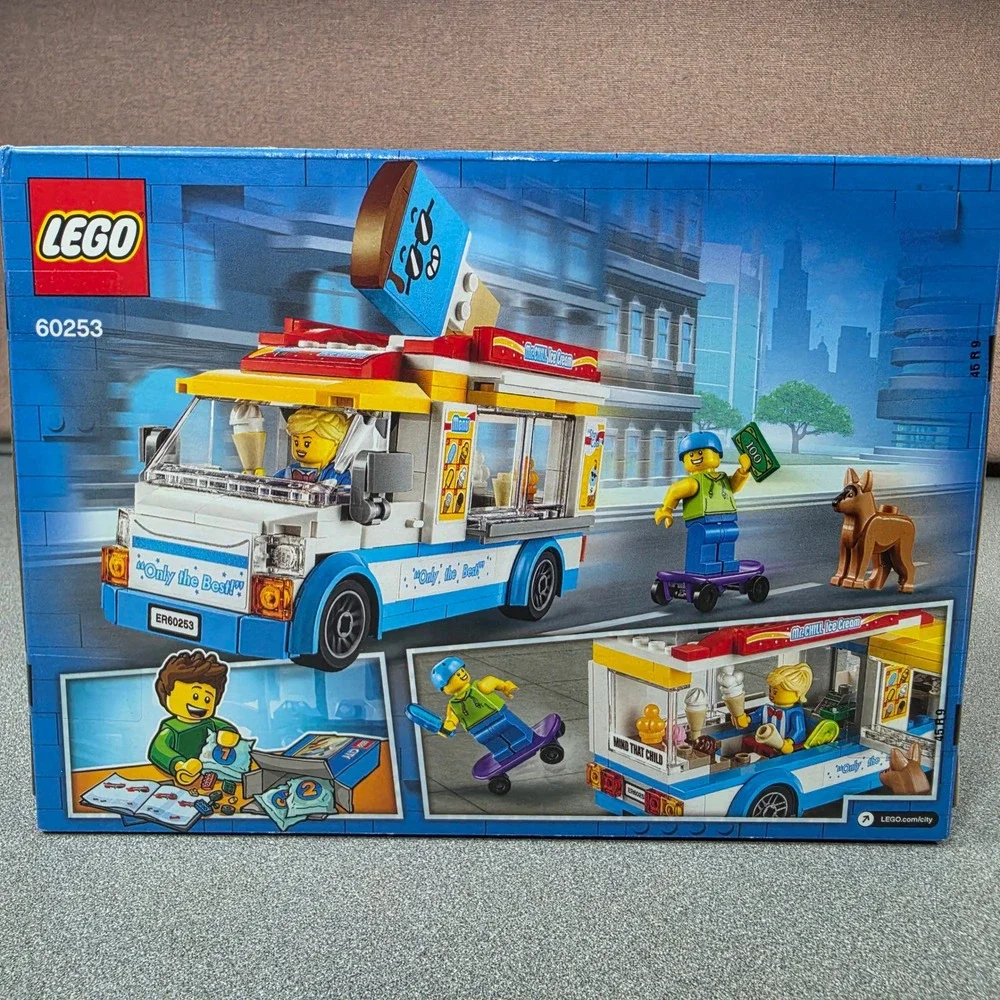 LEGO City Ice-Cream Truck Kids Blue New 60253 200 Pcs Great Vehicles